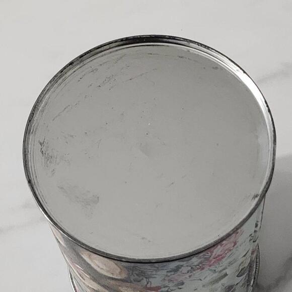 3/$25 Vintage Round Tin with Teddy Bears & Flowers Collectible Storage Container - Picture 5 of 8